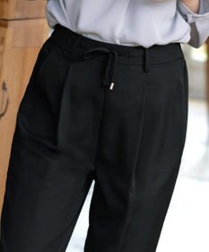 Tiaclasse 【洗える】幅広く活躍が期待できるドロストパンツ