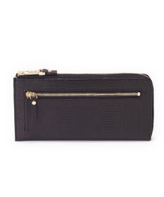 TOPKAPI 【TOPKAPI】イタリアンレザー リザード型押し Lファスナー長財布マチ付き LUCIA ルチア