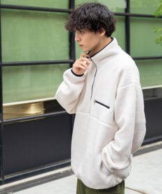 WEGO フリース ハーフZIPプルオーバー