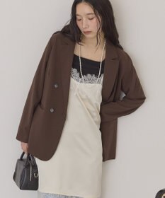 AMERICAN HOLIC レースサテンキャミワンピース