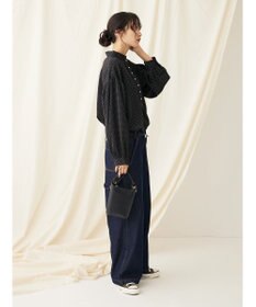 CRAFT STANDARD BOUTIQUE ピコフリルドットブラウス