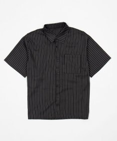 WEGO クロップドSSピンストライプシャツ