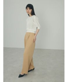 Green Parks ａ．透かし柄ニットプルオーバー