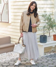 ANY 【ウエストゴム】ラップギャザースカーチョ