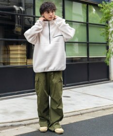 WEGO フリース ハーフZIPプルオーバー