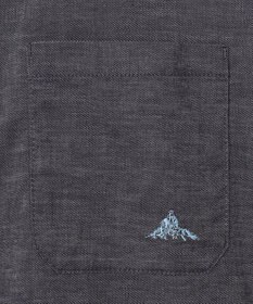 SHARE PARK LADIES 【UVカット・撥水・ストレッチ】イージーデニムノーカラーシャツ