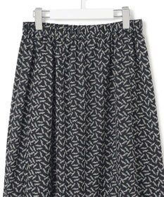 23区 【洗える】エスパドリーユプリント ティアード スカート