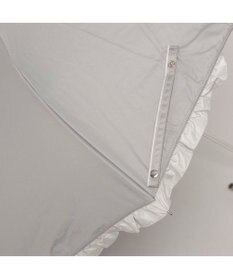 UNBILLION カシュネ cachenez / 【晴雨兼用】【日傘】UV カット率99％以上 PUバイカラーフリルトップレス折りたたみ傘