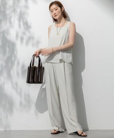 23区 【吸水速乾/UVカット/接触冷感】ストレッチジョーゼット キャミソール