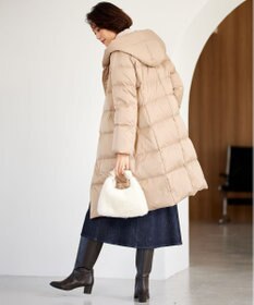 自由区 【WEB限定カラーあり・新色追加・洗える】ブライトダウン ロング丈ダウンコート