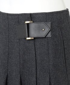 23区 【R(アール)】ウールラメ タックラップスカート