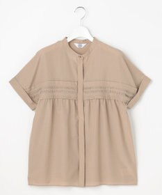 J.PRESS LADIES S ソフトシアークロス フレンチスリーブ ブラウス