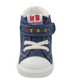 MIKI HOUSE HOT BISCUITS 【14-16cm】 かかと顔ドン デニム セカンドベビーシューズ