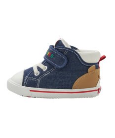 MIKI HOUSE HOT BISCUITS 【14-16cm】 かかと顔ドン デニム セカンドベビーシューズ