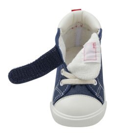 MIKI HOUSE HOT BISCUITS 【14-16cm】 かかと顔ドン デニム セカンドベビーシューズ