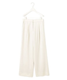 ICB 【接触冷感・UVケア・洗える】 ヴィスコースナイロンサテン ワイドパンツ