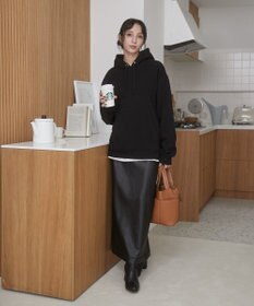 WEGO 【ユニセックス着用ITEM/裏起毛】リラックスフィットスウェットプルパーカー