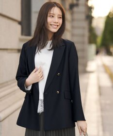 ANY SIS L レース付きサテン ブラウス