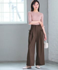 Feroux シアートリム リブニット