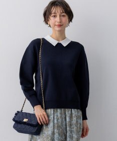 23区 【先行予約/WEB&一部店舗限定】バイカラーデザイン 2WAY ニット