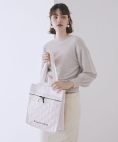 Maison de FLEUR コットンフリルスクエアトート