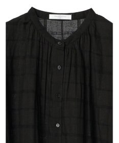 Green Parks インド綿 チェックドビーブラウス