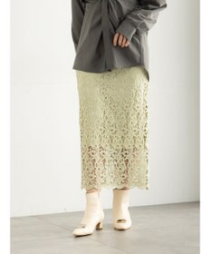 Te chichi ケミカルレースナロースカート《2025Autumn catalog vol.2 item》