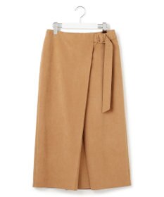 23区 【GOLD LABEL】スウェードタッチレザー ラップスカート
