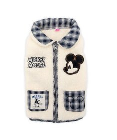 PET PARADISE ディズニー ミッキーマウス 襟付 ジップUP ベスト 小型犬