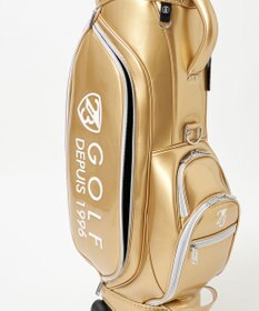 23区GOLF 【UNISEX】エレガントエナメルキャディバッグ　キャスター付きで移動もラクチン