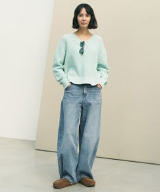 UNFILO L 【UNFILO DENIM】撥水ストレッチ バレルレッグデニム