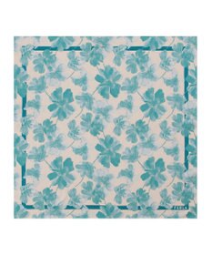 MOONBAT 【シルク100%】FURLA (フルラ) 花柄 シルクプリントスカーフ 65cm×65cm  UV対策 手洗い可能