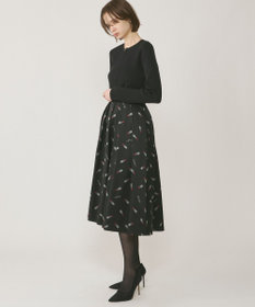 GRACE CONTINENTAL リップジャガードタックスカート