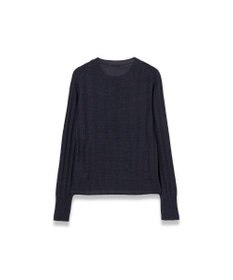 JOSEPH 【WEB&OUTLET限定・洗える】テクスチャードレーヨン　ラウンドネックニット