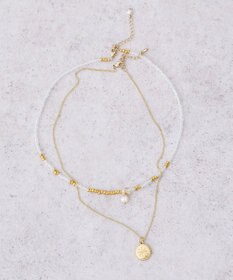 earth music&ecology 【2SET】ビーズ＆プレートネックレス