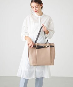 LA BAGAGERIE コンビカラーA4トートバッグ