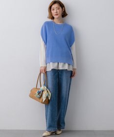 23区 S 【滝沢眞規子さん着用/VERY掲載/洗える】23区DENIM ストレッチ ワイドパンツ