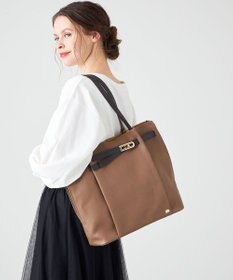 LA BAGAGERIE コンビカラーA4トートバッグ