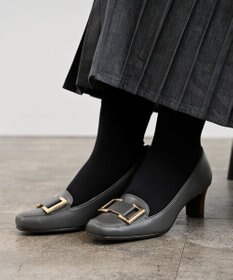 Pointer 日本製 本革バックルパンプス