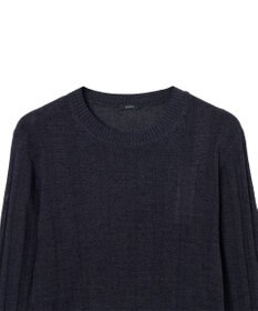 JOSEPH 【WEB&OUTLET限定・洗える】テクスチャードレーヨン　ラウンドネックニット
