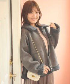 Feroux リバーシブル ムートンボアコート