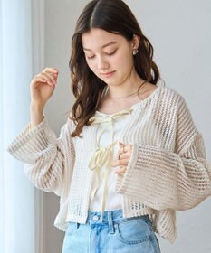 WEGO メッシュリボンカーディガン