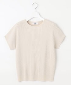 J.PRESS LADIES 【洗える】レーヨンエリートストレッチ フレンチスリーブ ニット