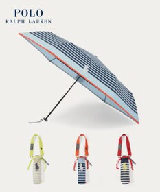 MOONBAT POLO RALPH LAUREN(ポロ ラルフローレン)ポロポニー ボーダー 折りたたみ傘 簡単開閉