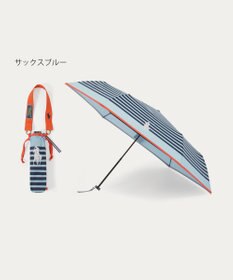 MOONBAT POLO RALPH LAUREN(ポロ ラルフローレン)ポロポニー ボーダー 折りたたみ傘 簡単開閉