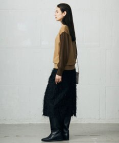 自由区 L 【カタログ掲載】ファインウールカシミヤクルーネック ニット