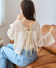 WEGO メッシュリボンカーディガン