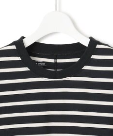 J.PRESS YORK STREET 【WOMEN】ボーダーキャップスリーブ Tシャツ