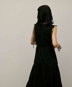 GRACE CONTINENTAL コットンシルクティアードワンピース