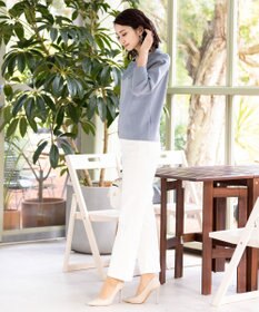 Tiaclasse L 【洗える】大人上品なスカラップレースコンビニット